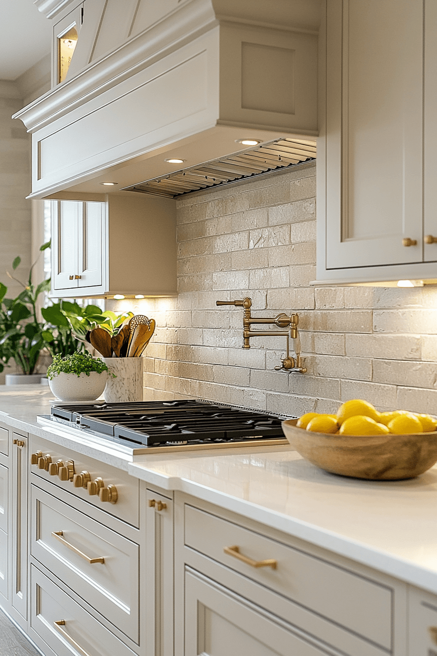 brick backsplash kitchen