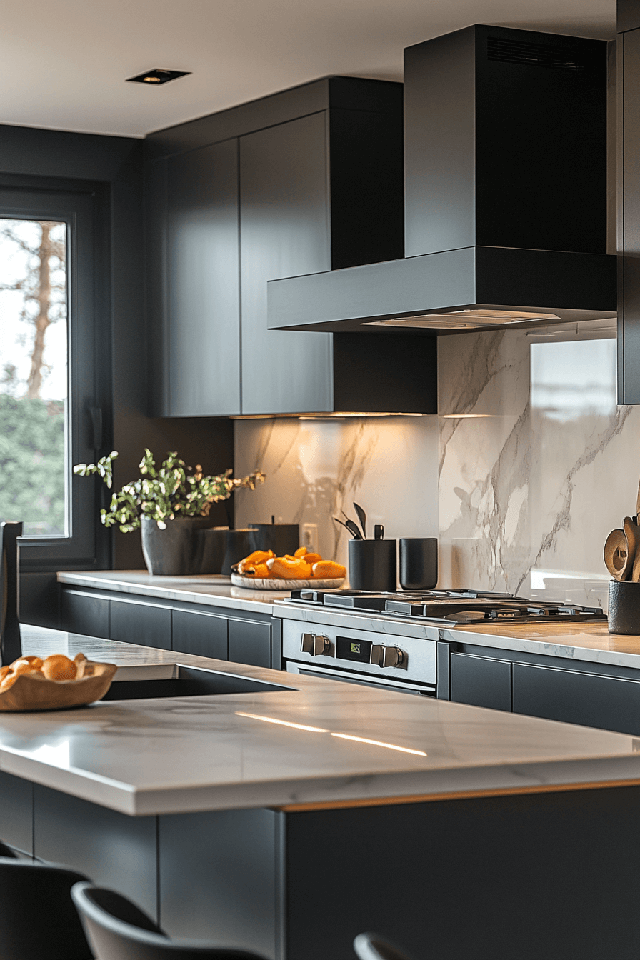 marble backsplash kitchen