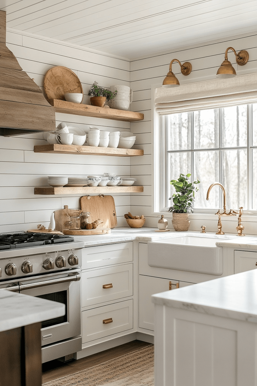 shiplap backsplash kitchen
