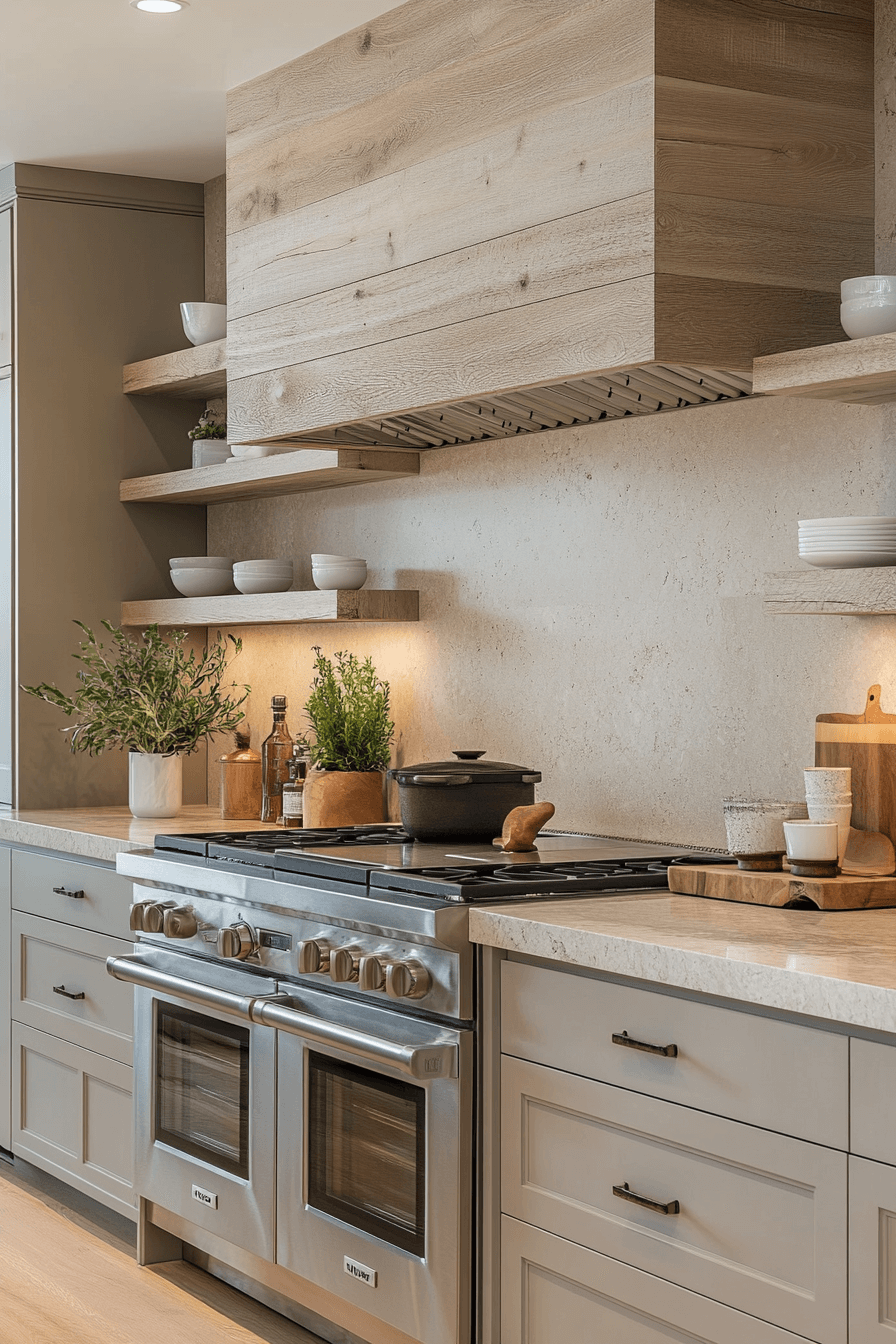 neutral backsplash kitchen