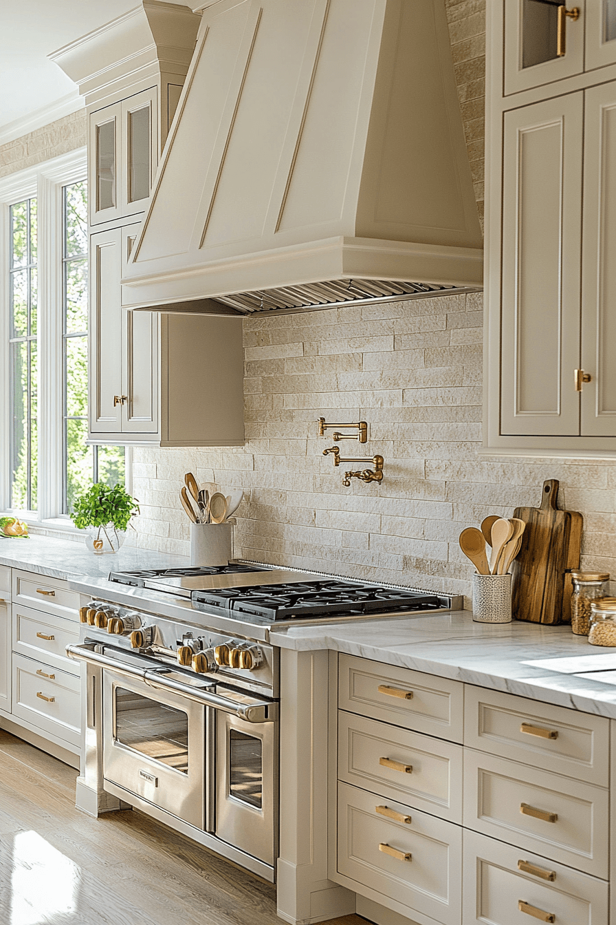 stone backsplash kitchen