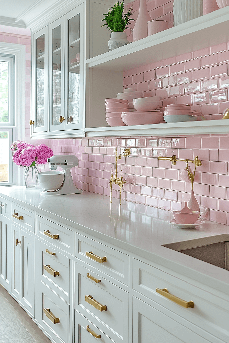 brick backsplash kitchen