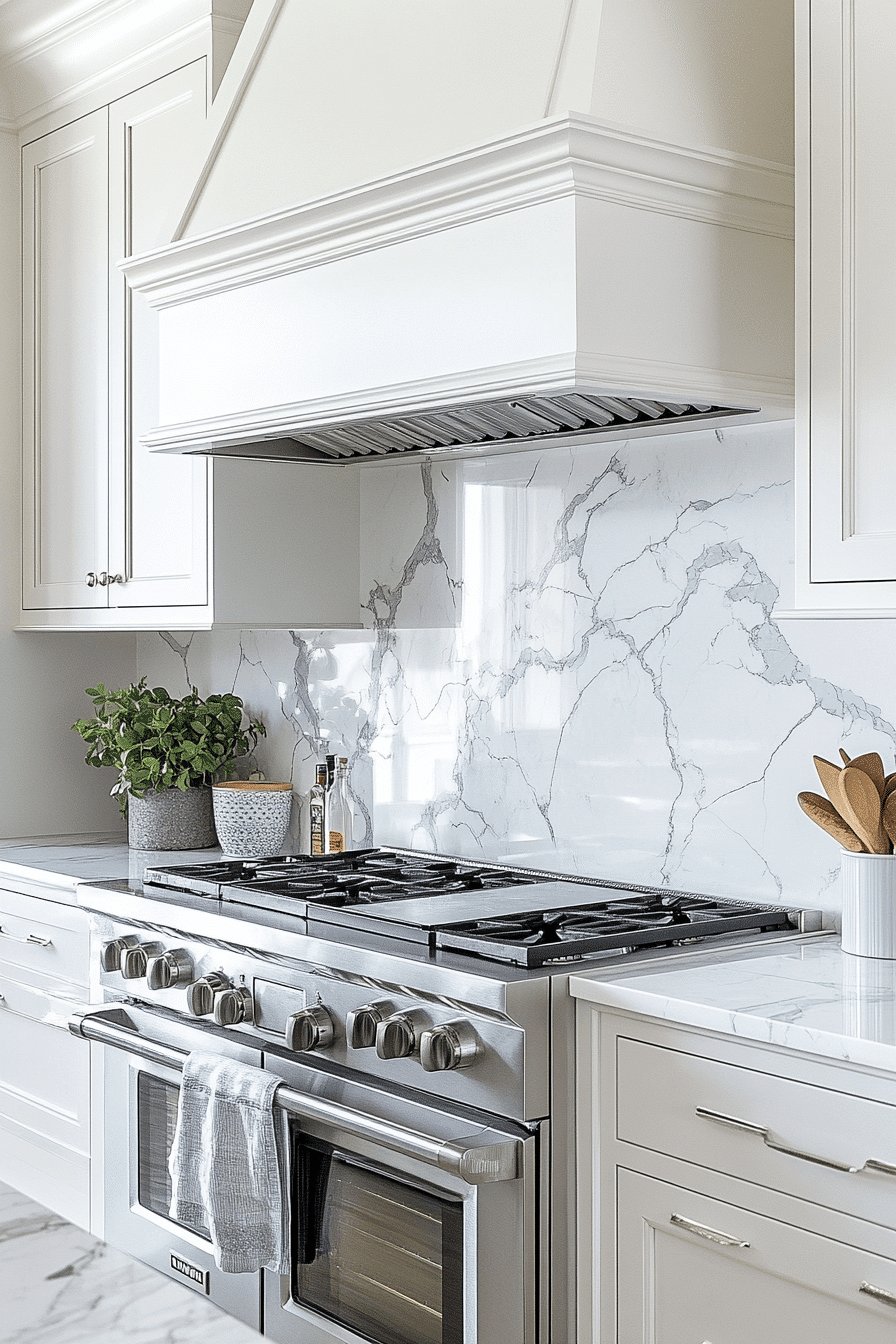 marble backsplash kitchen