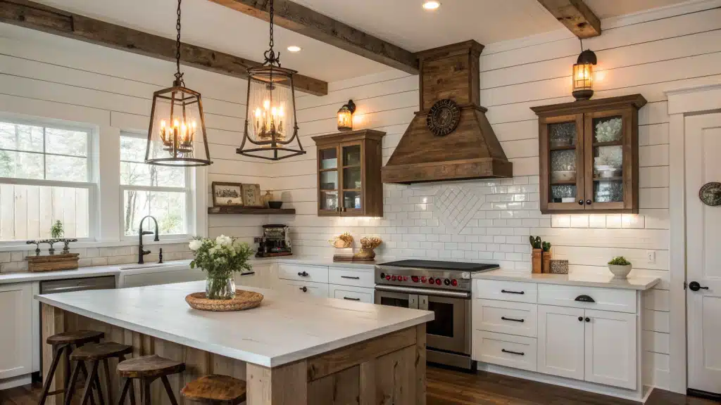 29 Farmhouse Kitchen Backsplash Ideas That Perfectly Capture Rustic Charm 31 farmhouse kitchen backsplash