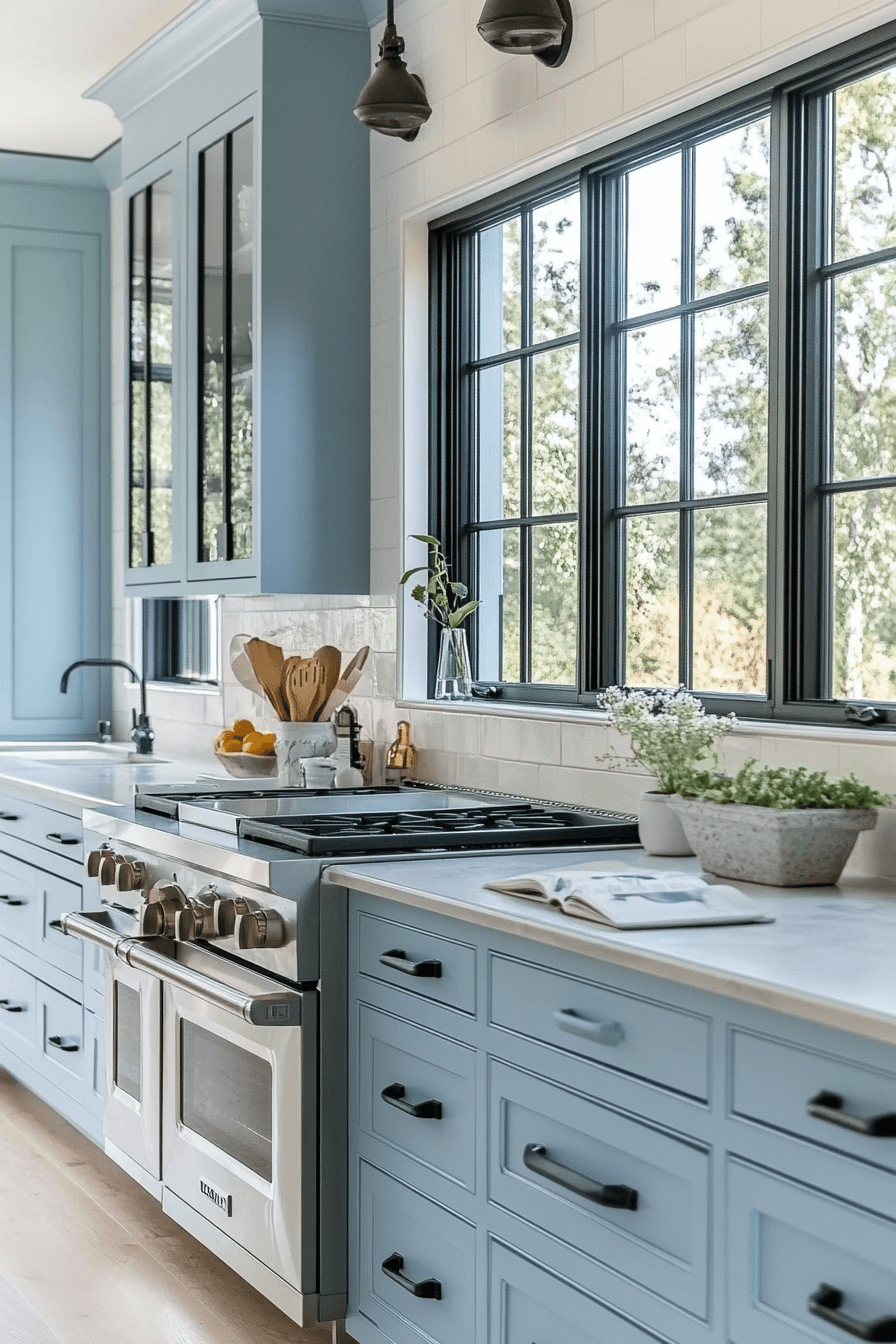 Light Blue Kitchen Cabinets