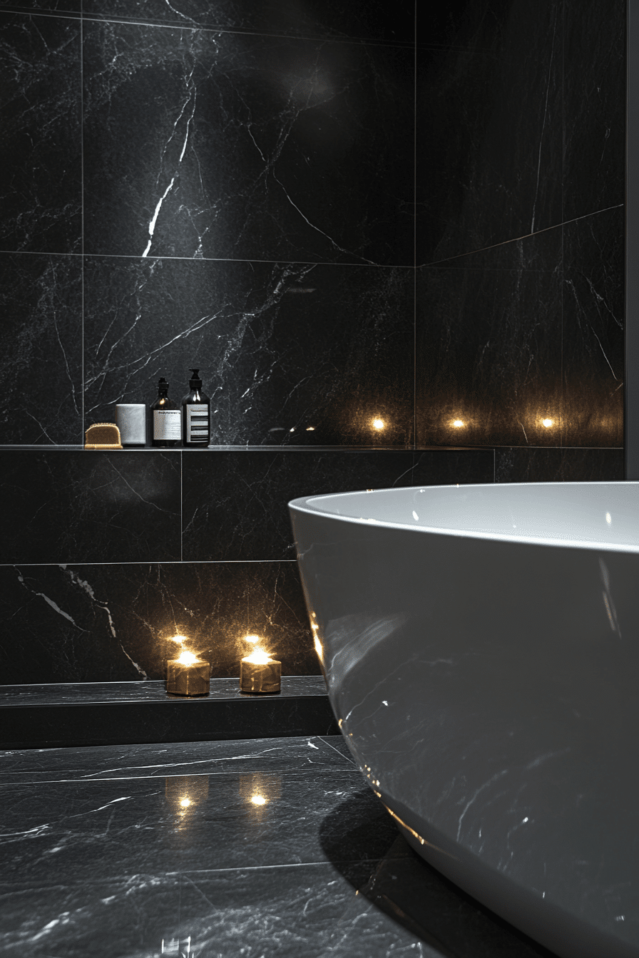 Black Marble Bold Style