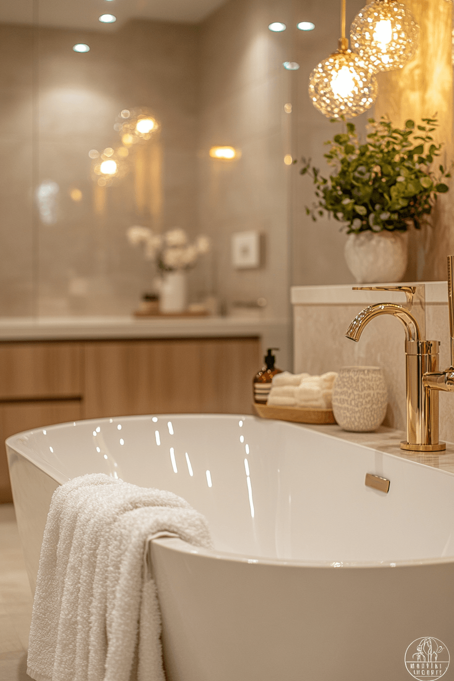 Golden Radiant Bath Style