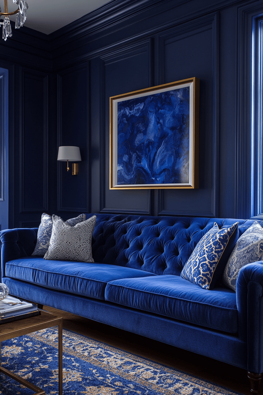 Navy Bold Elegant Depth