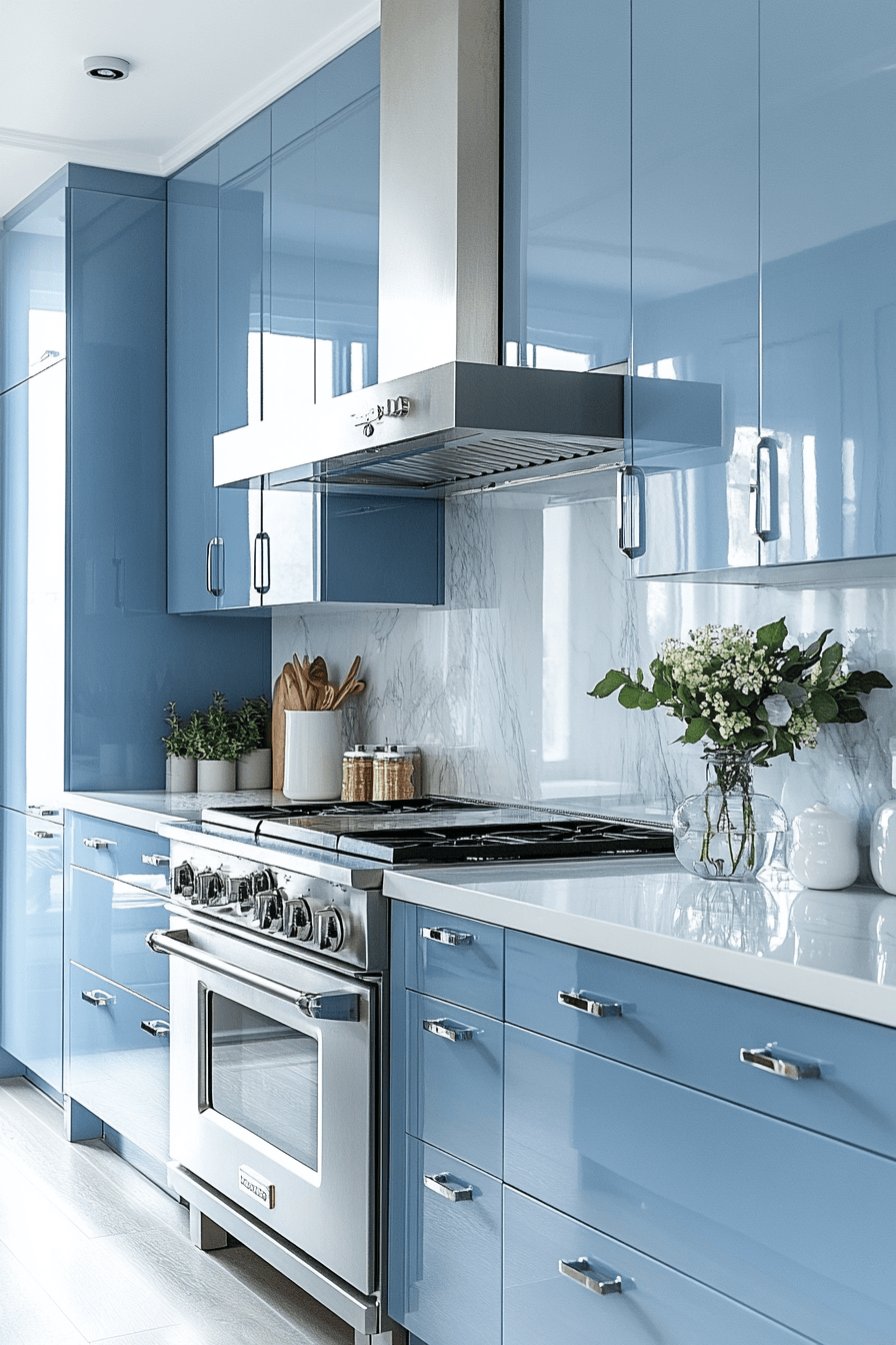 Light Blue Kitchen Cabinets