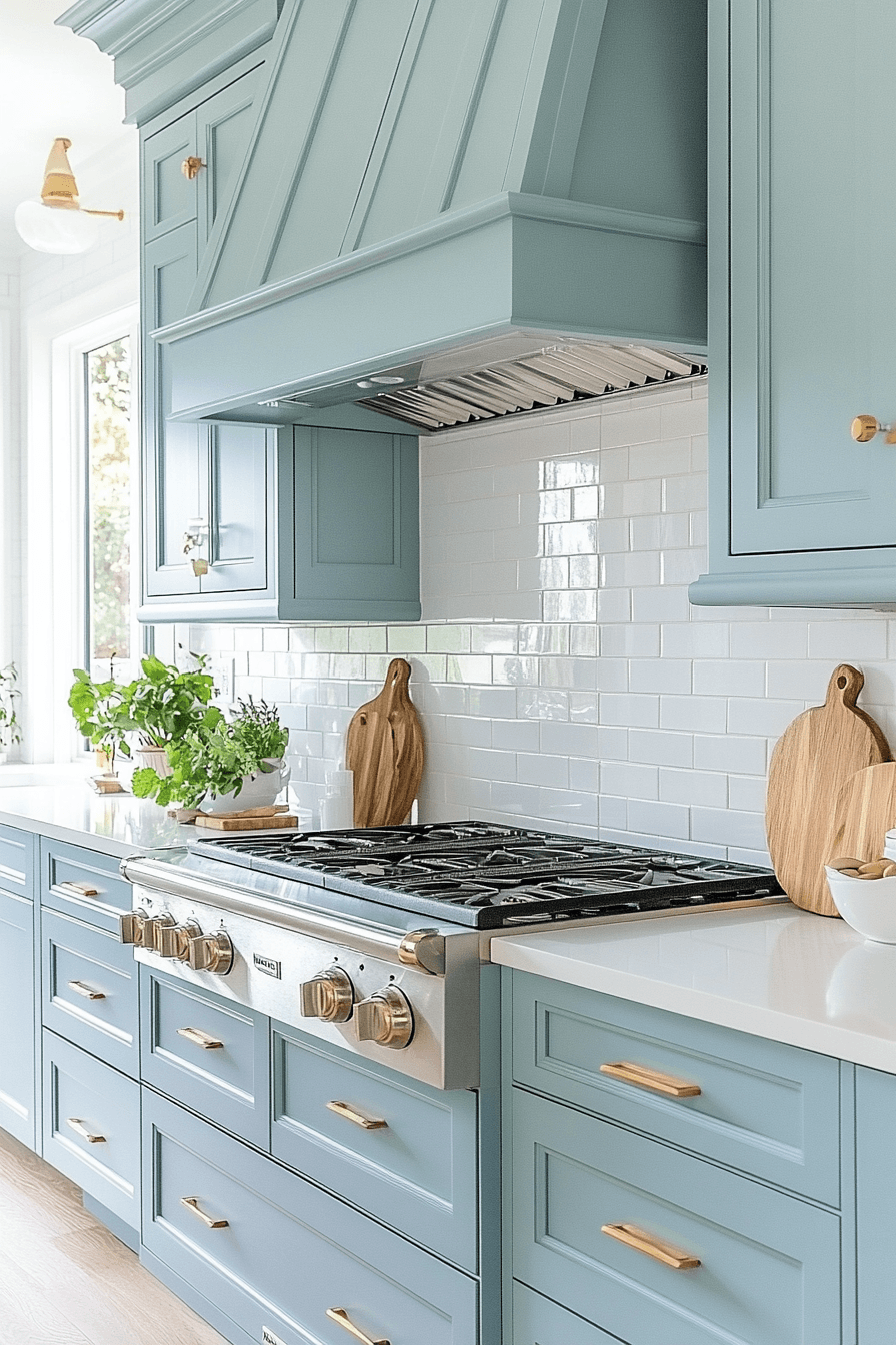 Light Blue Kitchen Cabinets