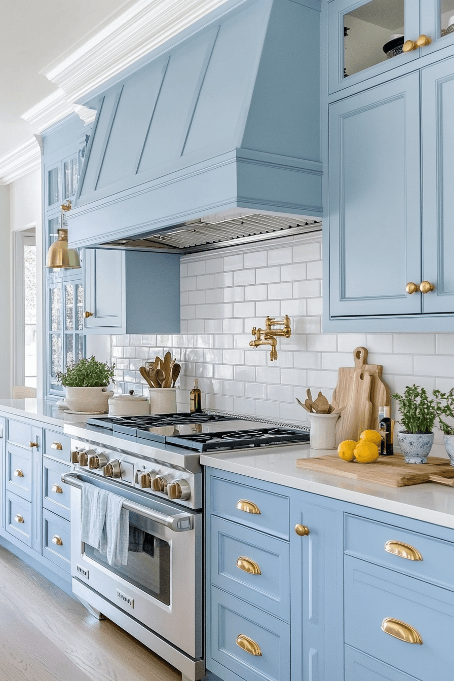Light Blue Kitchen Cabinets