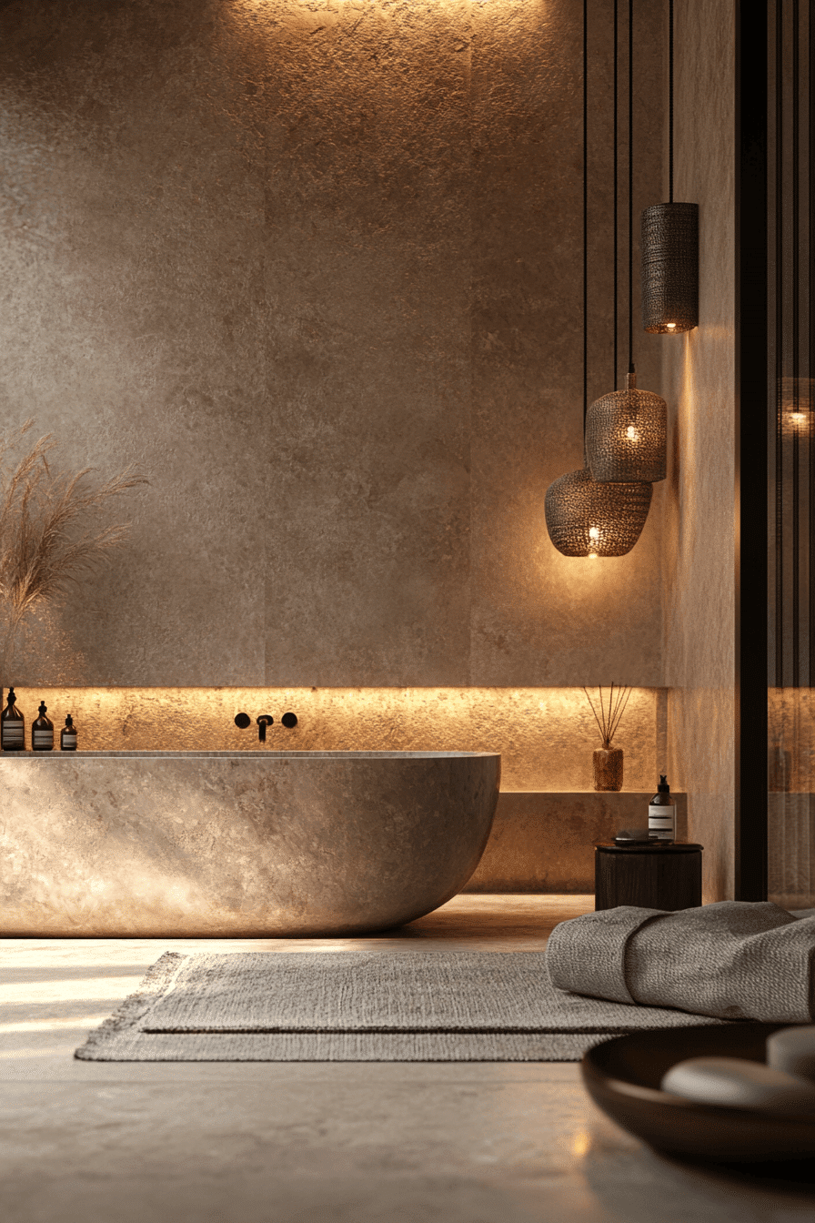 Silver Luxe Bathroom Finish