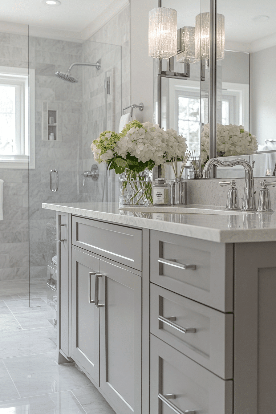 Silver Sleek Bath Design