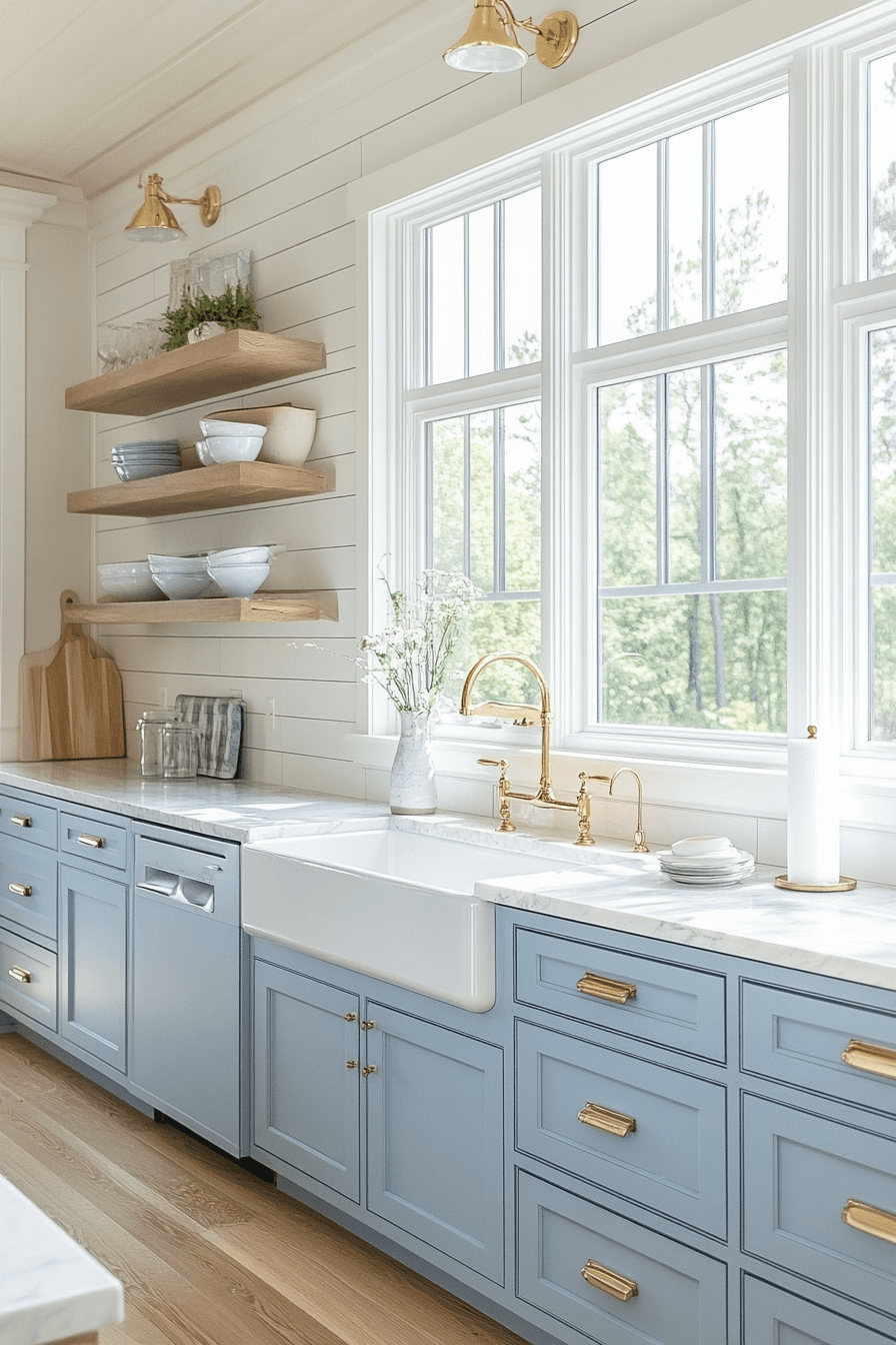 Light Blue Kitchen Cabinets