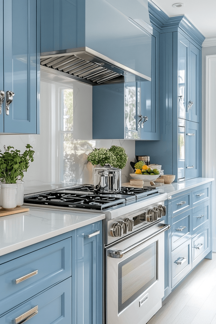 Light Blue Kitchen Cabinets