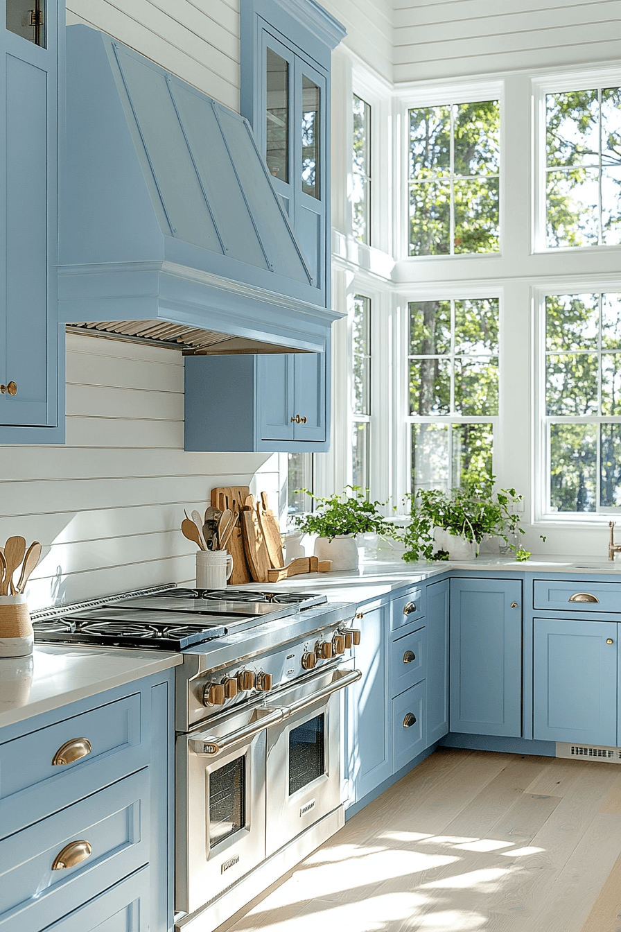 Light Blue Kitchen Cabinets