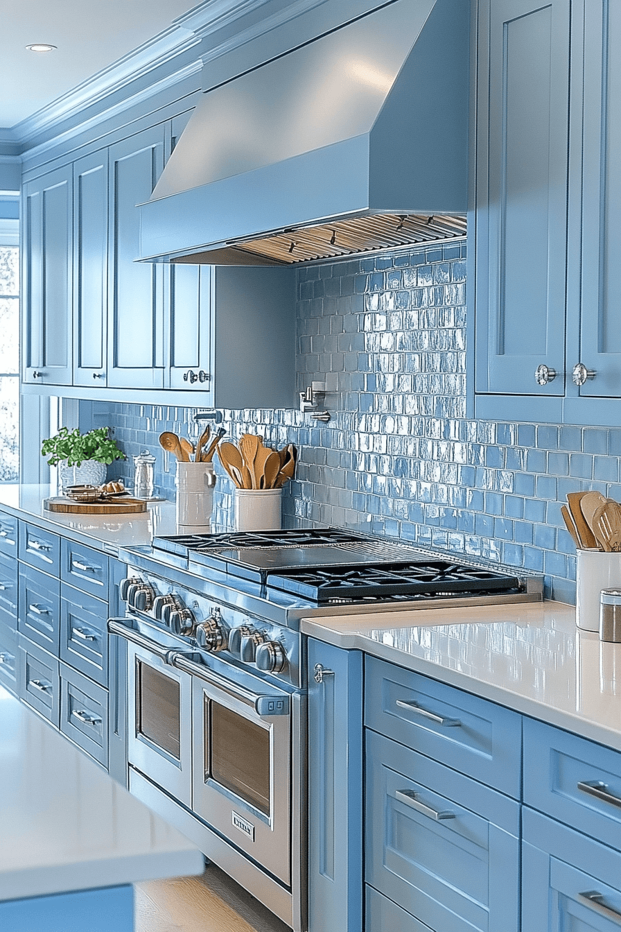 Light Blue Kitchen Cabinets