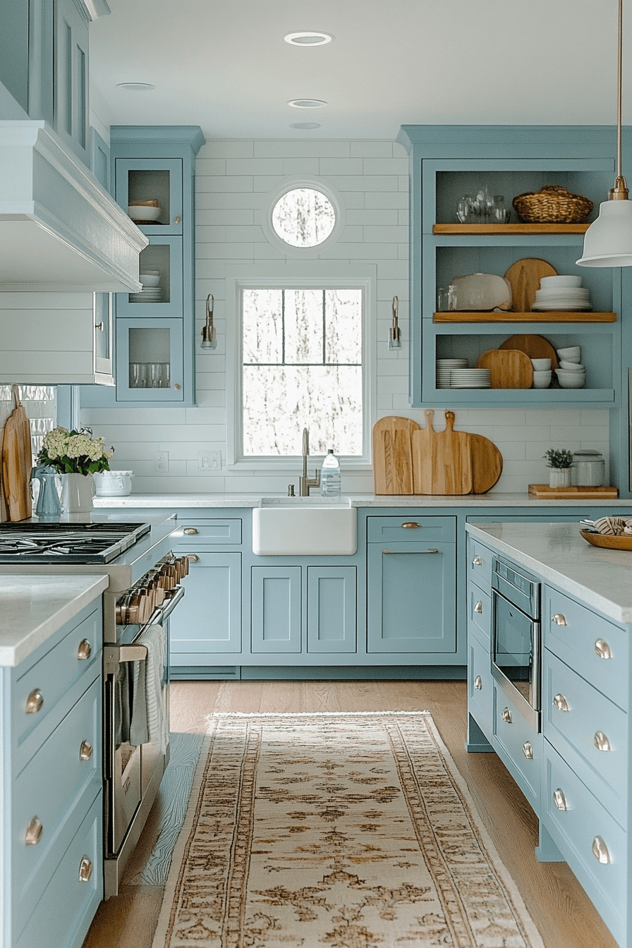 Light Blue Kitchen Cabinets