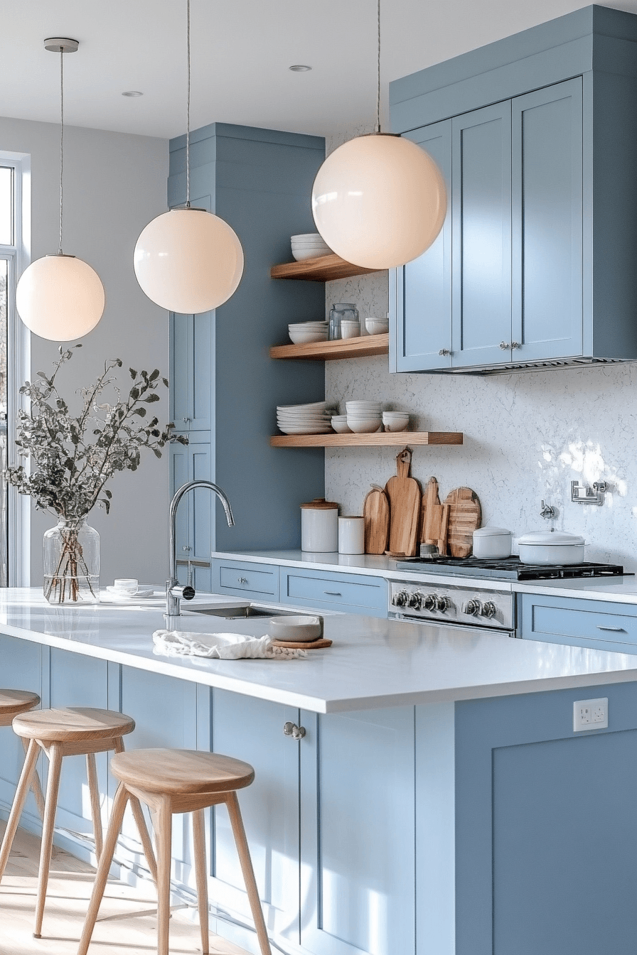 Light Blue Kitchen Cabinets