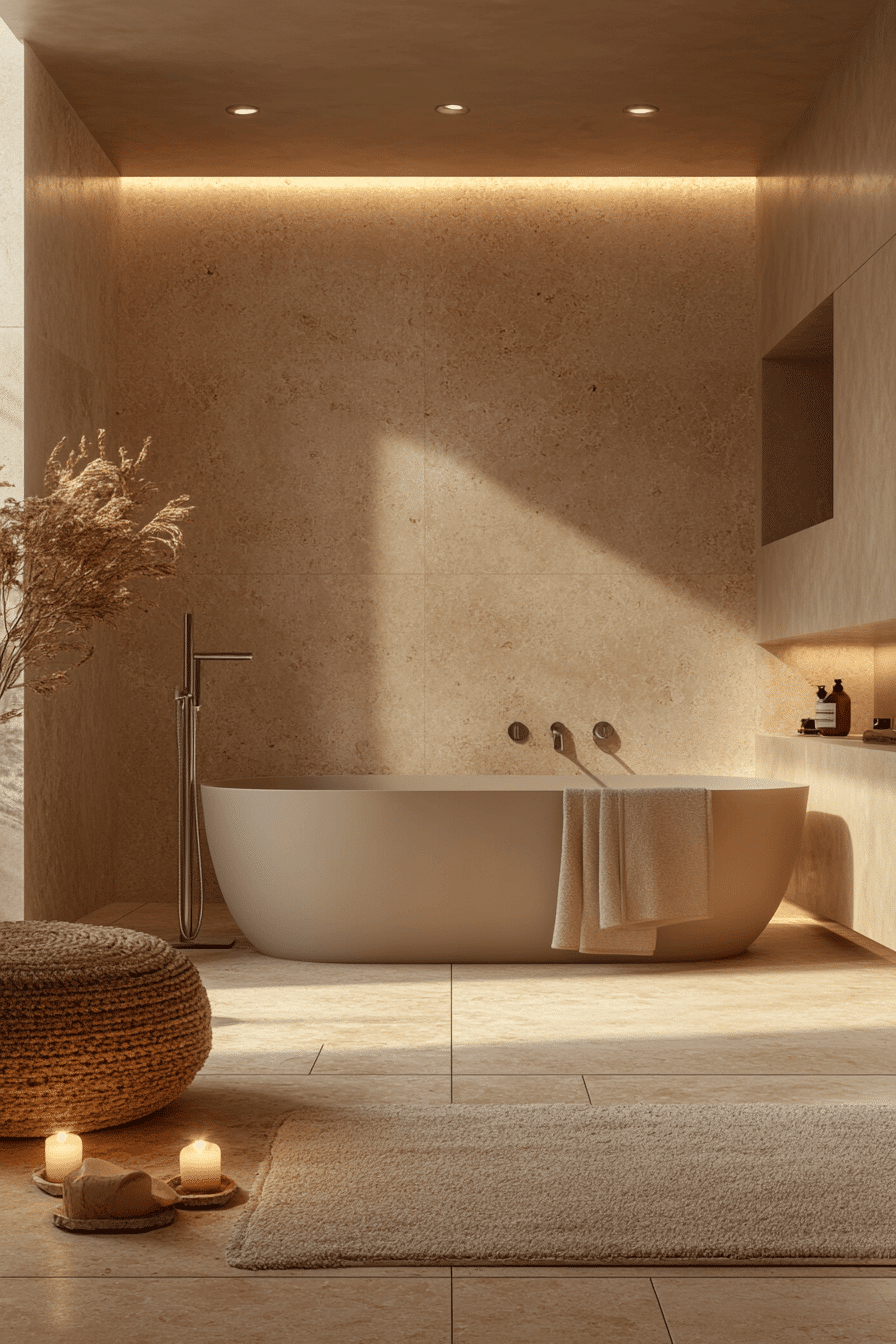 Peaceful Neutral Bath Style