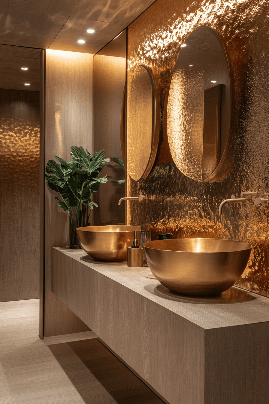 Gold Mirror Glow Accent