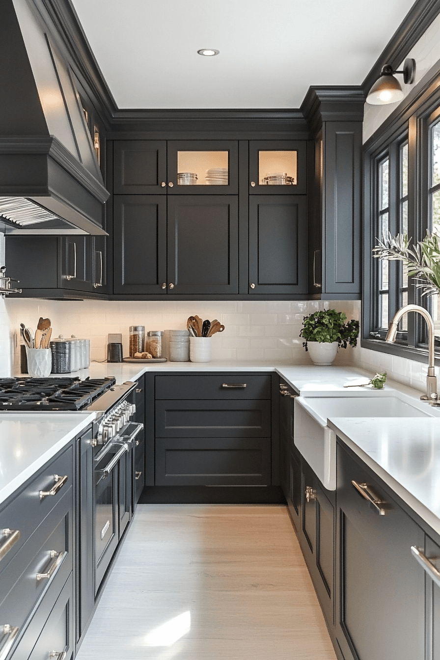 29 Grey Cabinets White Countertops Combinations That Will Transform Your Kitchen 27