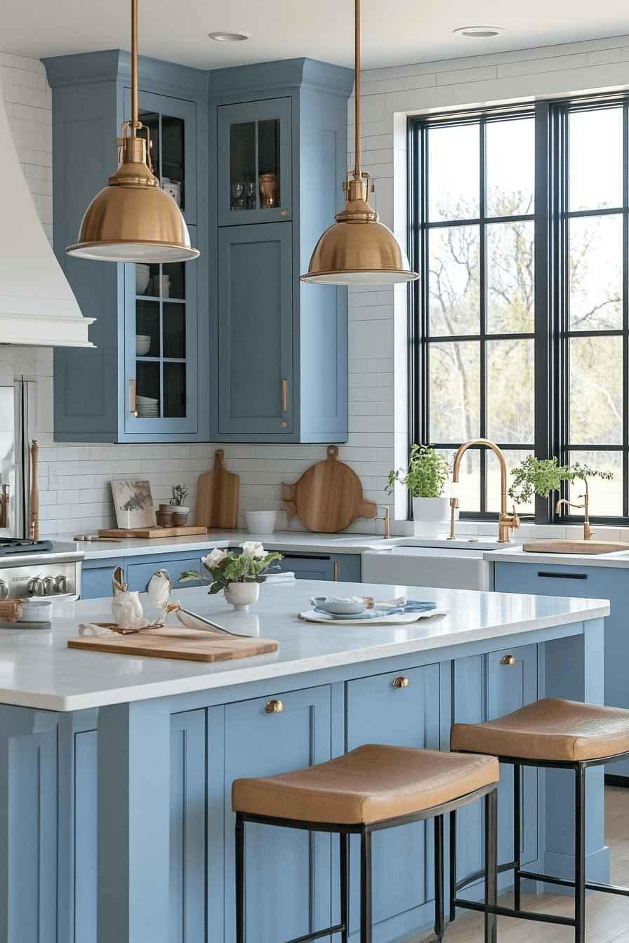 Light Blue Kitchen Cabinets