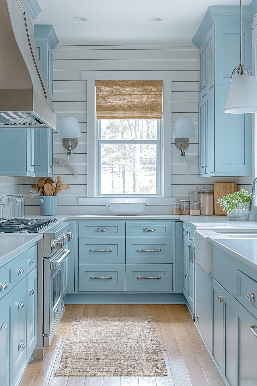 Light Blue Kitchen Cabinets