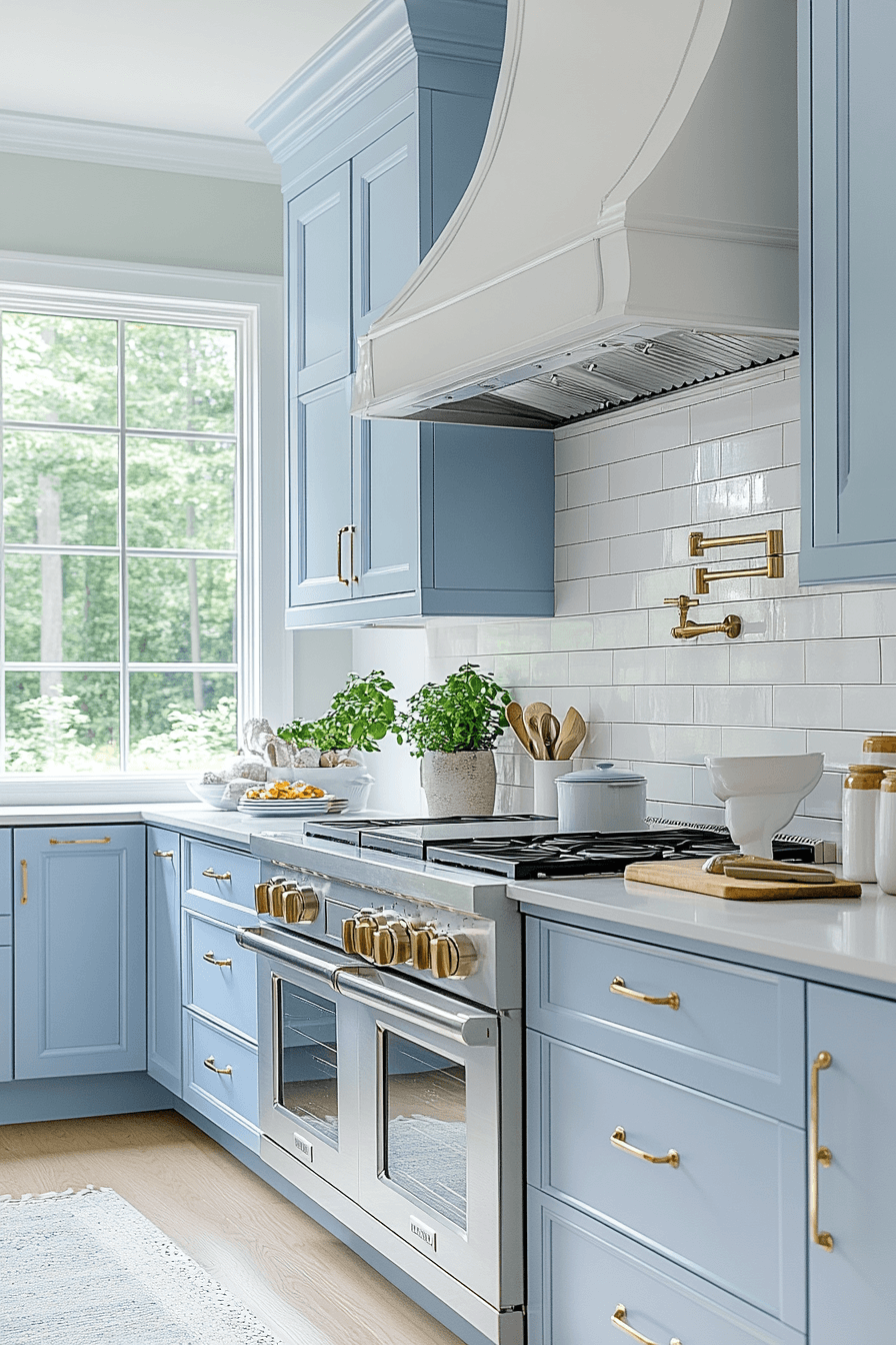 Light Blue Kitchen Cabinets