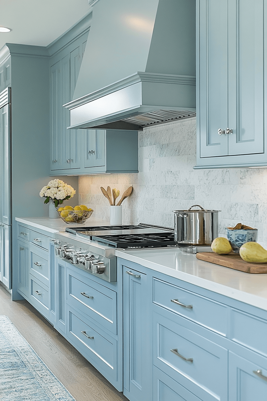 Light Blue Kitchen Cabinets