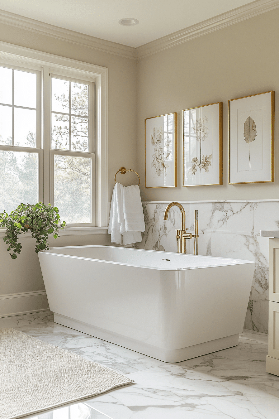 Marble Refined Bath Space