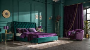 jewel tone bedroom