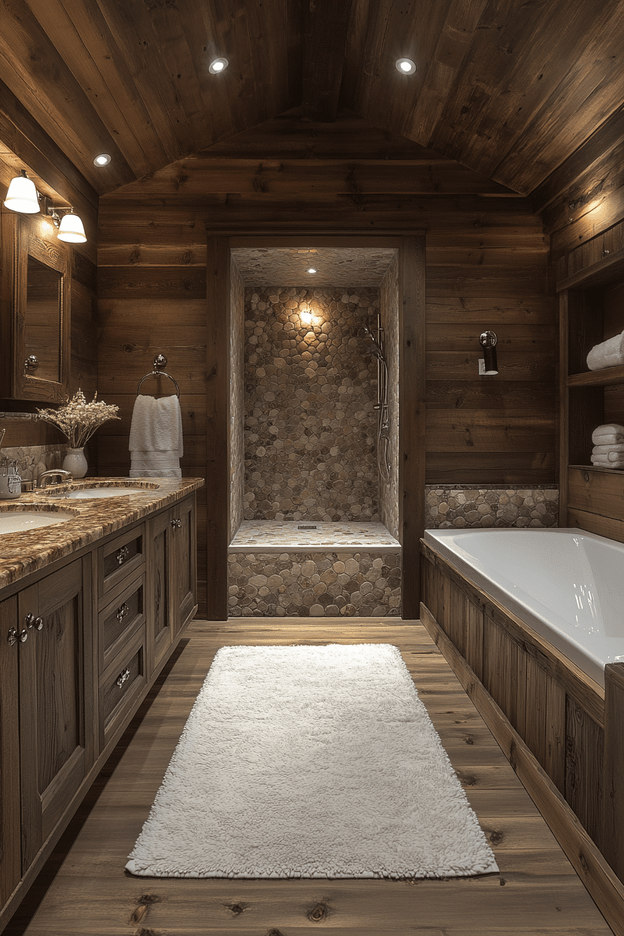 rustic bathroom designs