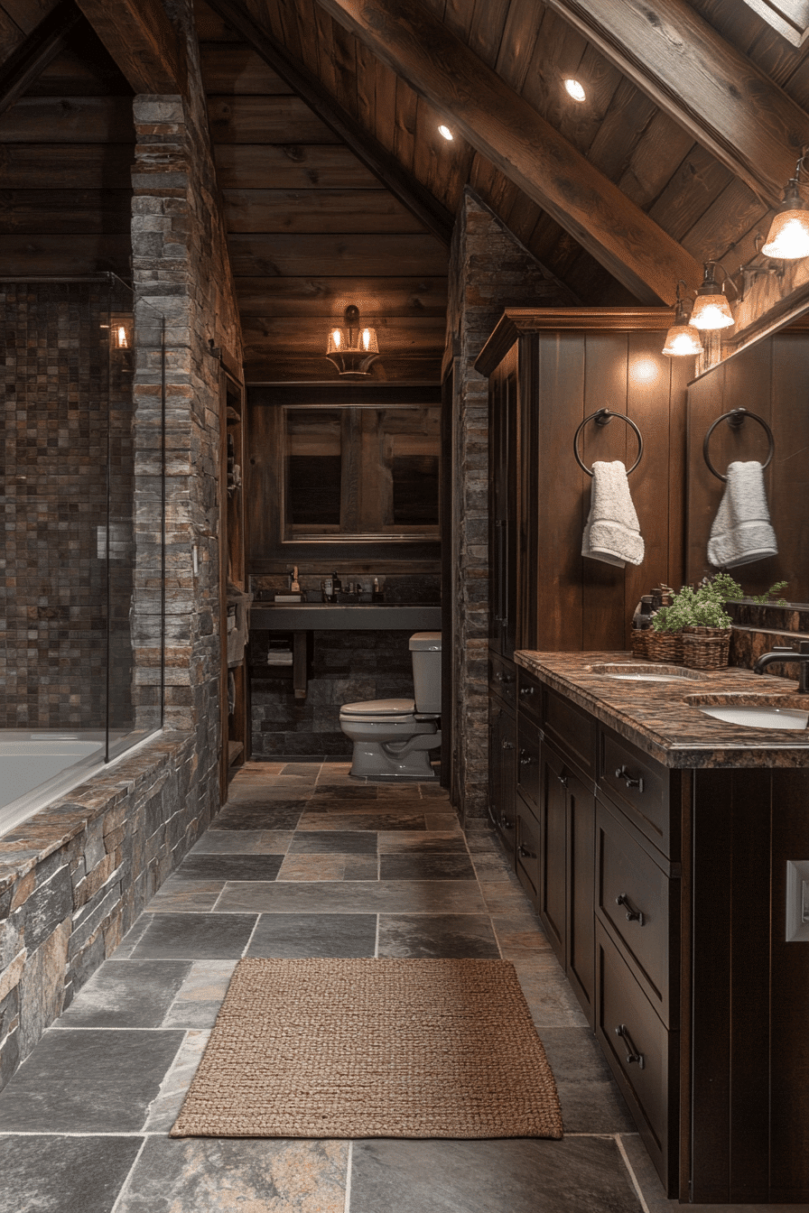rustic bathroom designs