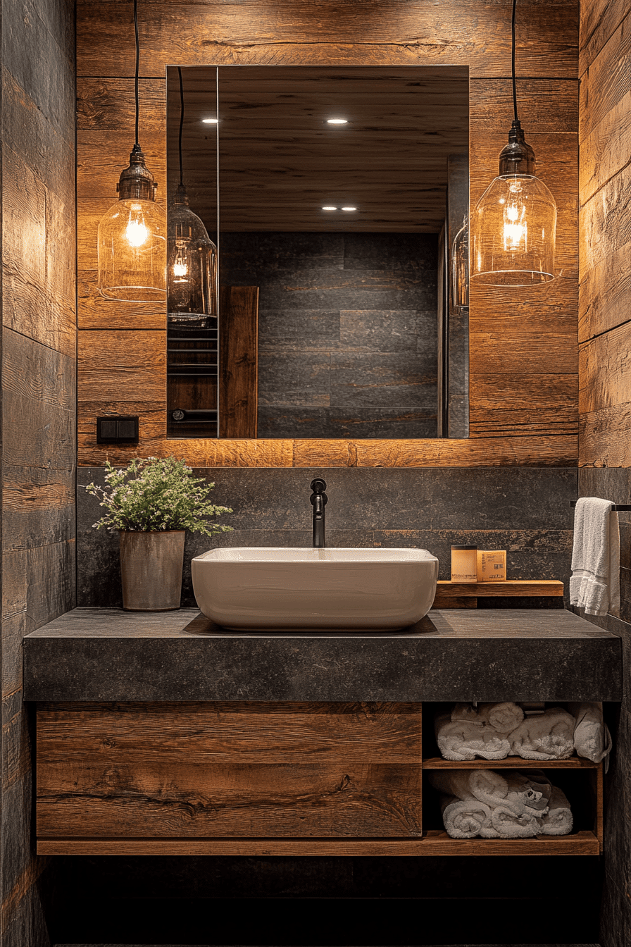 rustic bathroom designs