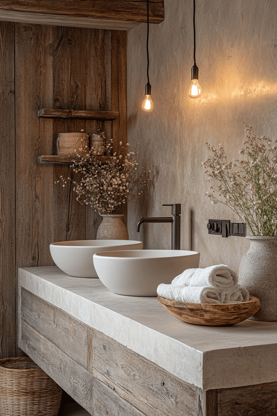 rustic bathroom designs