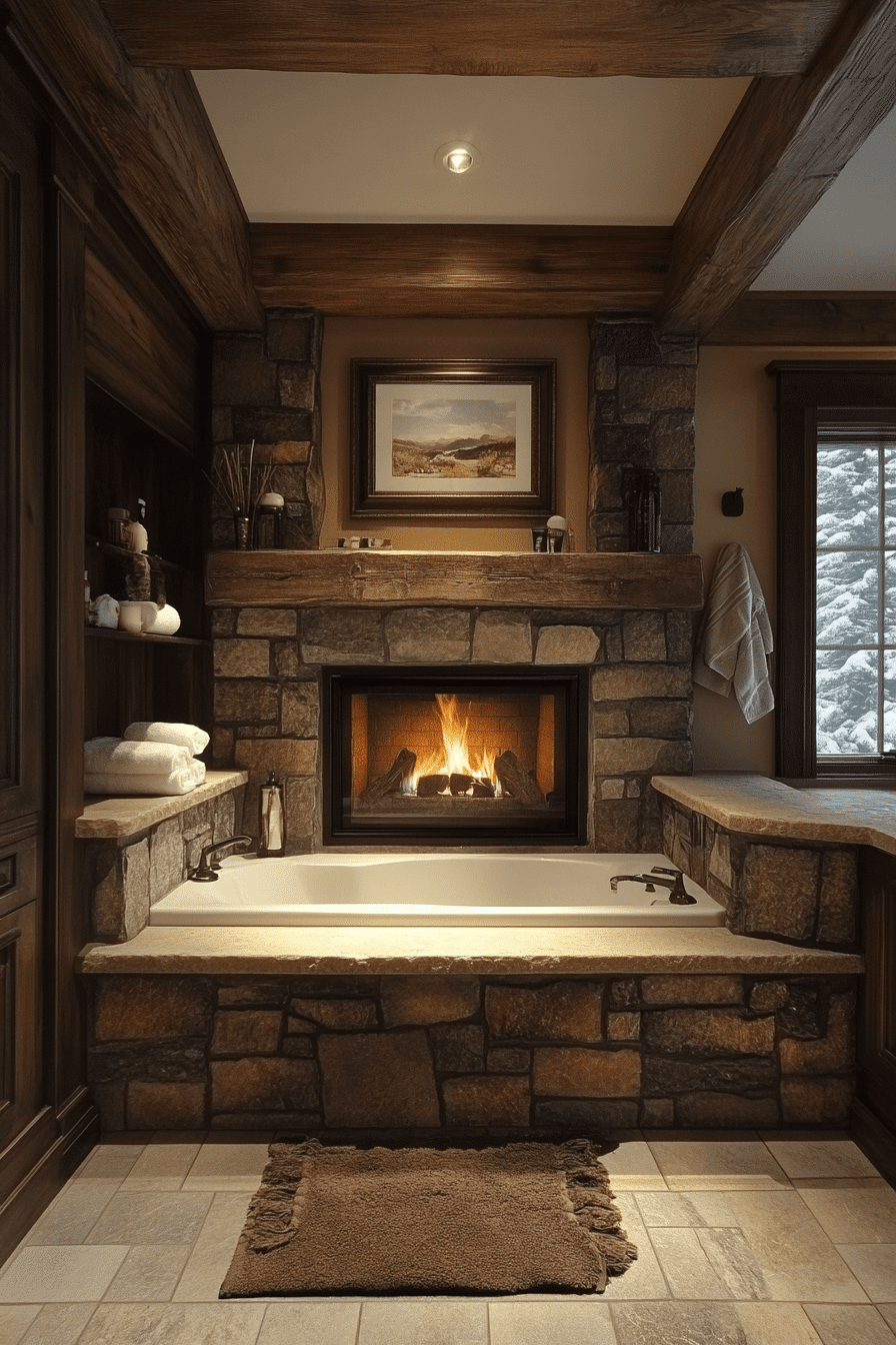 rustic bathroom designs
