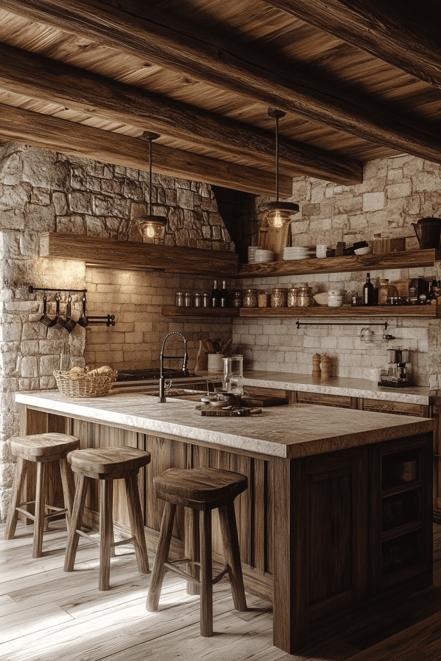 rustic farmhouse kitchen