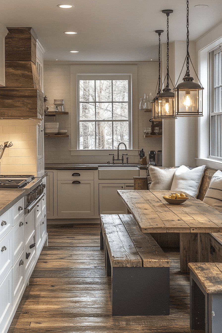 rustic farmhouse kitchen