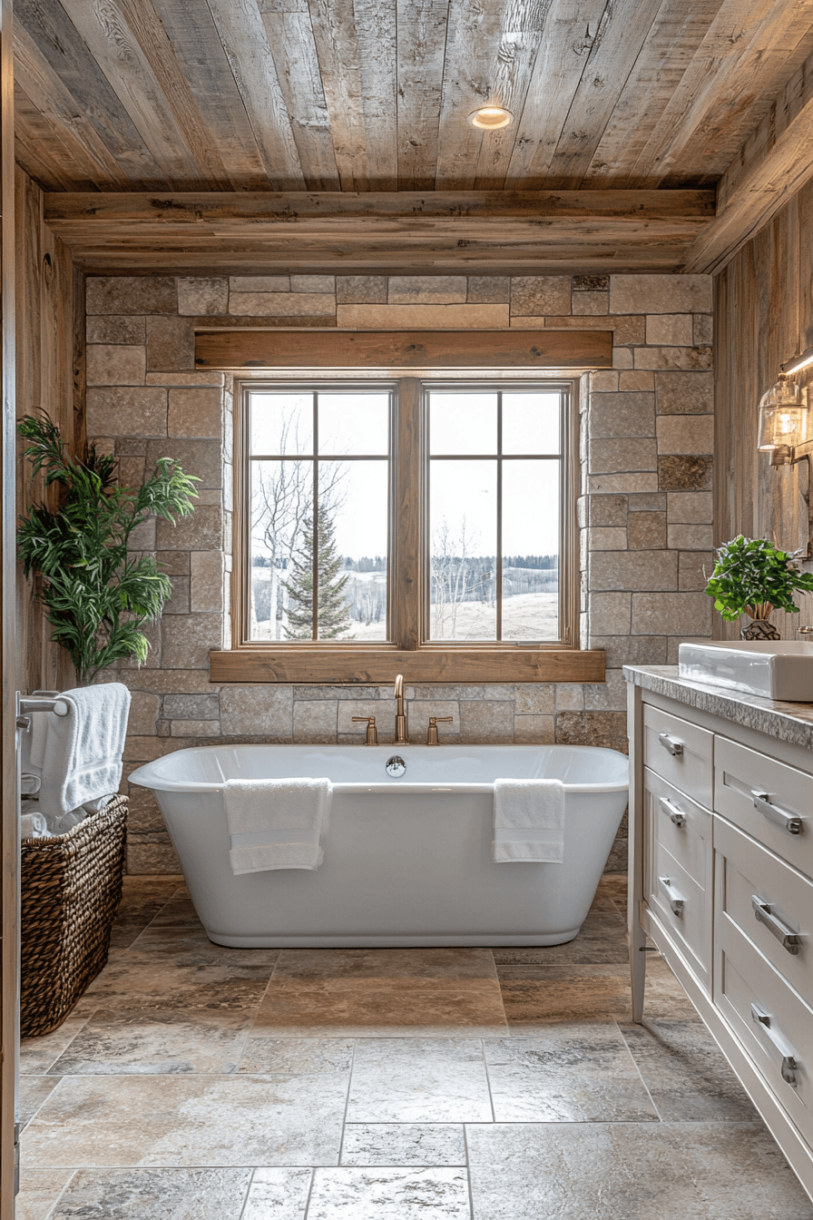 rustic bathroom designs