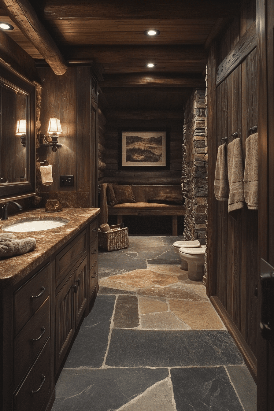 rustic bathroom designs