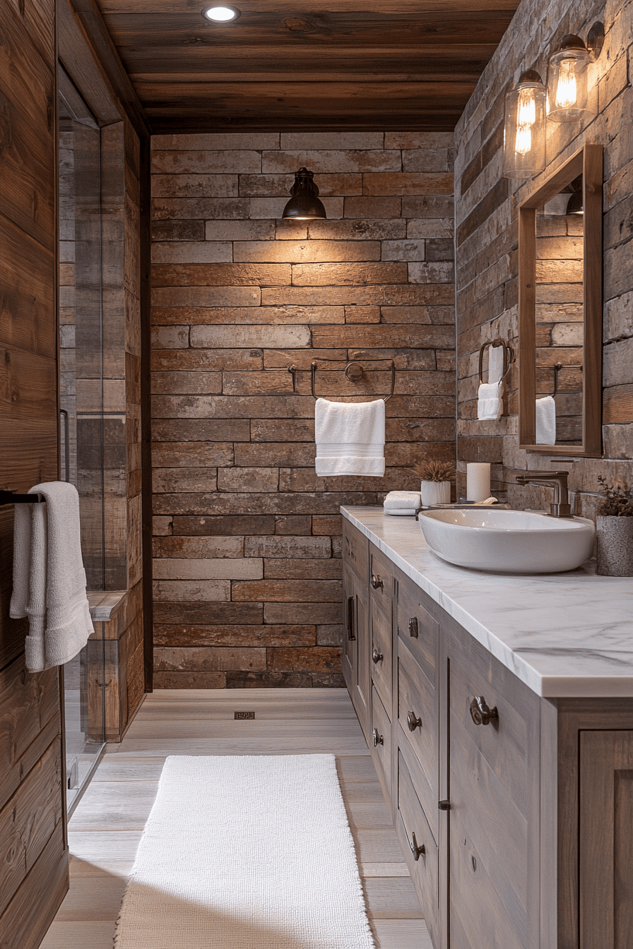 rustic bathroom designs