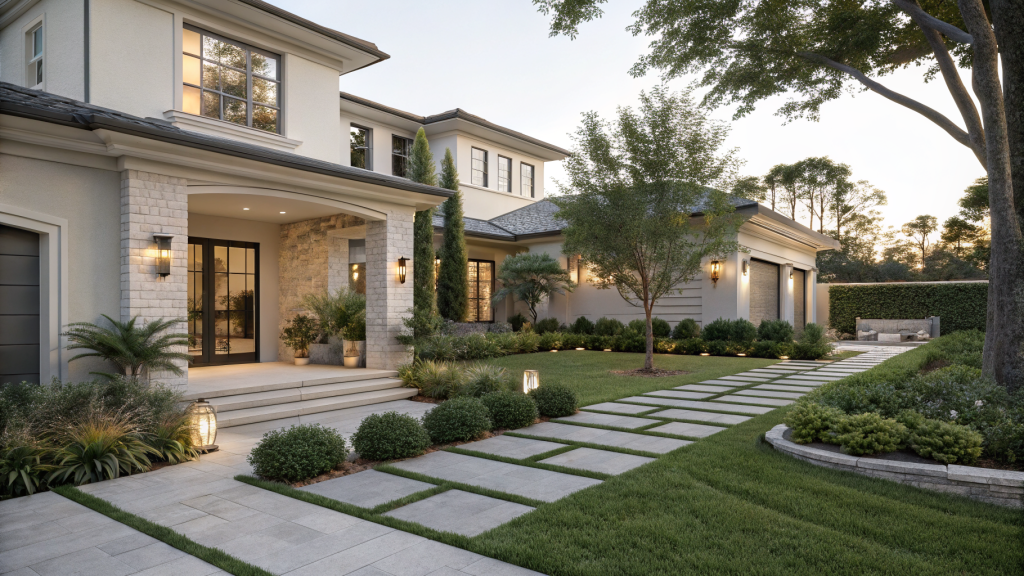 29 Modern Front Yard Ideas That Instantly Upgrade Your Home’s Curb Appeal 33 modern front yard