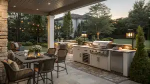 outdoor bbq area