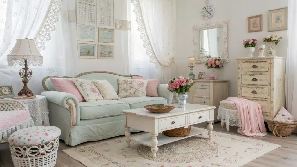 29 Vintage Shabby Chic Bedroom Ideas That Feel Romantic, Soft, and Timeless 241 vintage shabby chic bedroom