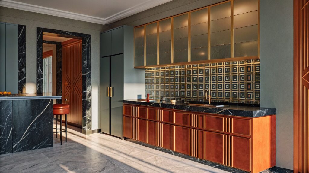 29 Art Deco Kitchen Ideas That Bring Glamour to Your Home 32 art deco kitchen