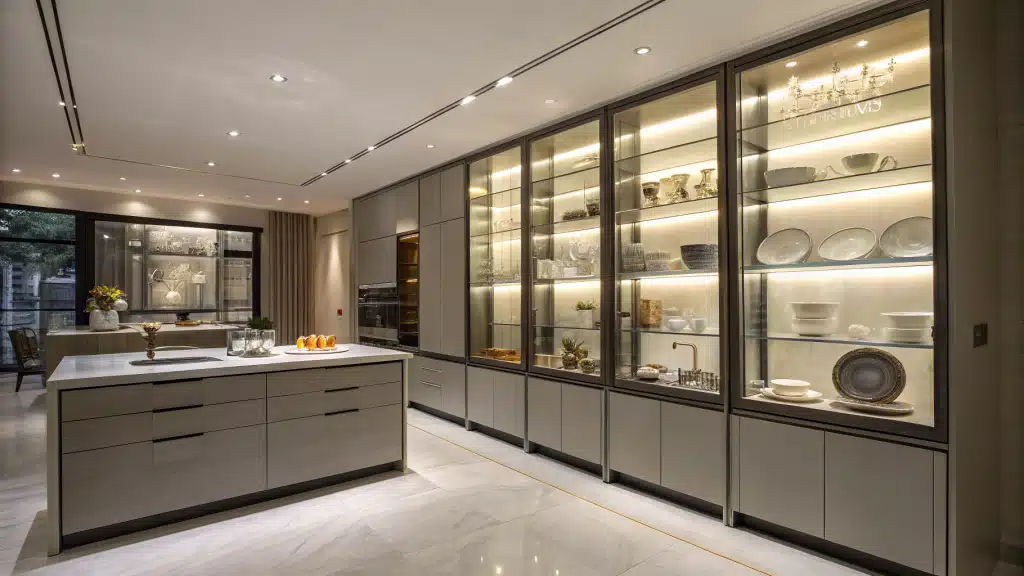 29 Glass Kitchen Cabinets That Will Make Your Kitchen Feel Bigger and Brighter 30 glass kitchen cabinets