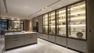 glass kitchen cabinets