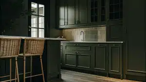 taupe kitchen cabinets