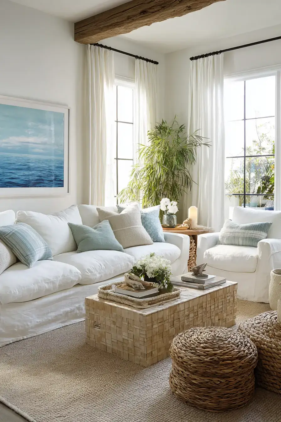 29 Beach House Interior Ideas That Smell Like Salt and Sunscreen 1